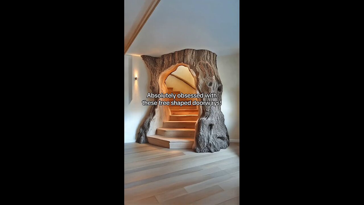 These tree shaped doorways looks absolutely stunning! 👏👏 #woodworking #interiordesign 🌴🌲