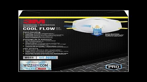 3M N95 Respirator 8511 10 Pack NIOSH-APPROVED N95 Features 3M COOL FLOW Review