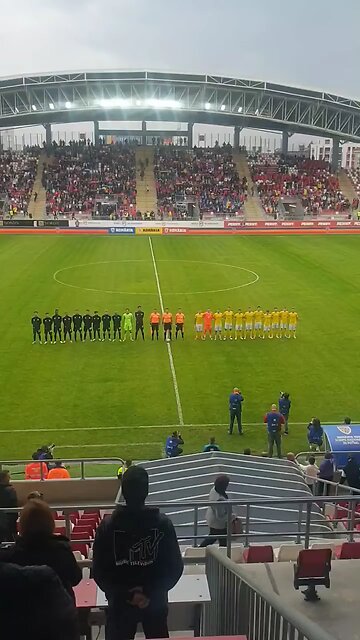 Romania U21 vs Germany U21 (Imnul National al Romaniei) meci jucat la Arad