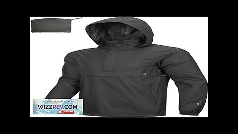 Outdoor Ventures Men's Rain Jacket Waterproof Lightweight Packable Rain Pullover for Hiking Review