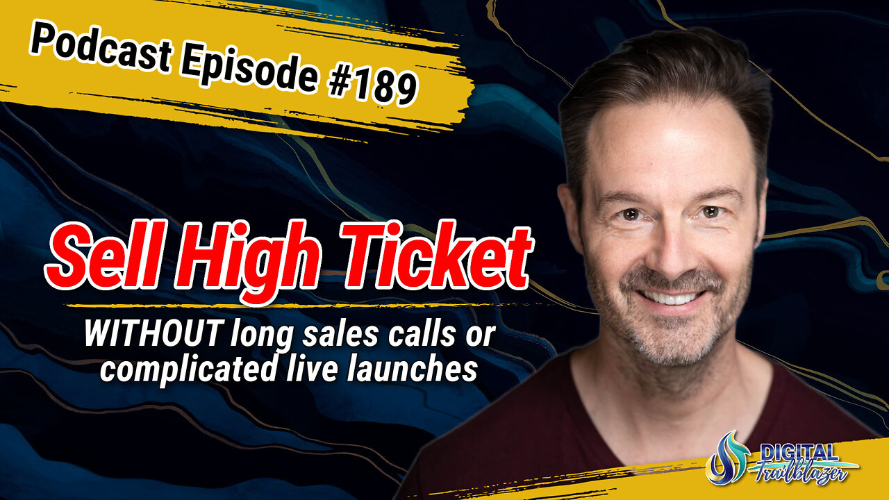 How to Sell High Ticket Offers with One Slide and a 5 Minute Pitch with Stirling Gardner