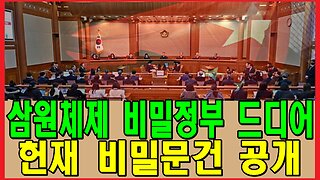 삼원체제 비밀정부 드디어 헌재 비밀문건 공개