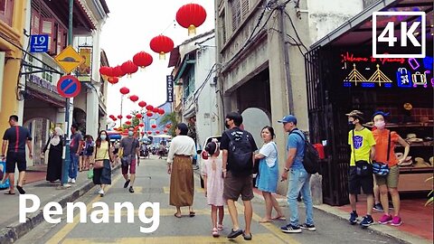 PENANG, Malaysia 4K UNESCO World Heritage Walking Tour 🇲🇾
