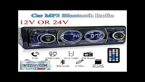 SINOVCLE Car Radio 1din Audio Bluetooth Stereo MP3 Player FM Receiver 60Wx4 Review