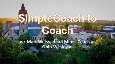 An SC2C Interview with Matt Weiss, Head Men's Coach at @OhioWesleyanU