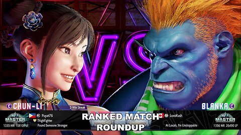 Kuya Kalbo SF6 Ranked Roundup. Chun Li Master Rank [Hori Fight Stick]