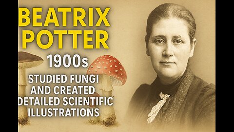 Before the fame, Beatrix Potter was sketching mushrooms.