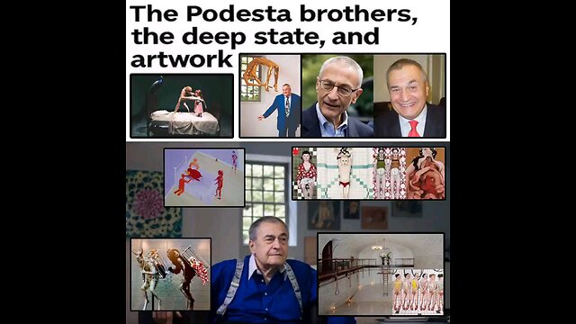 podesta dirty symbolic artwork