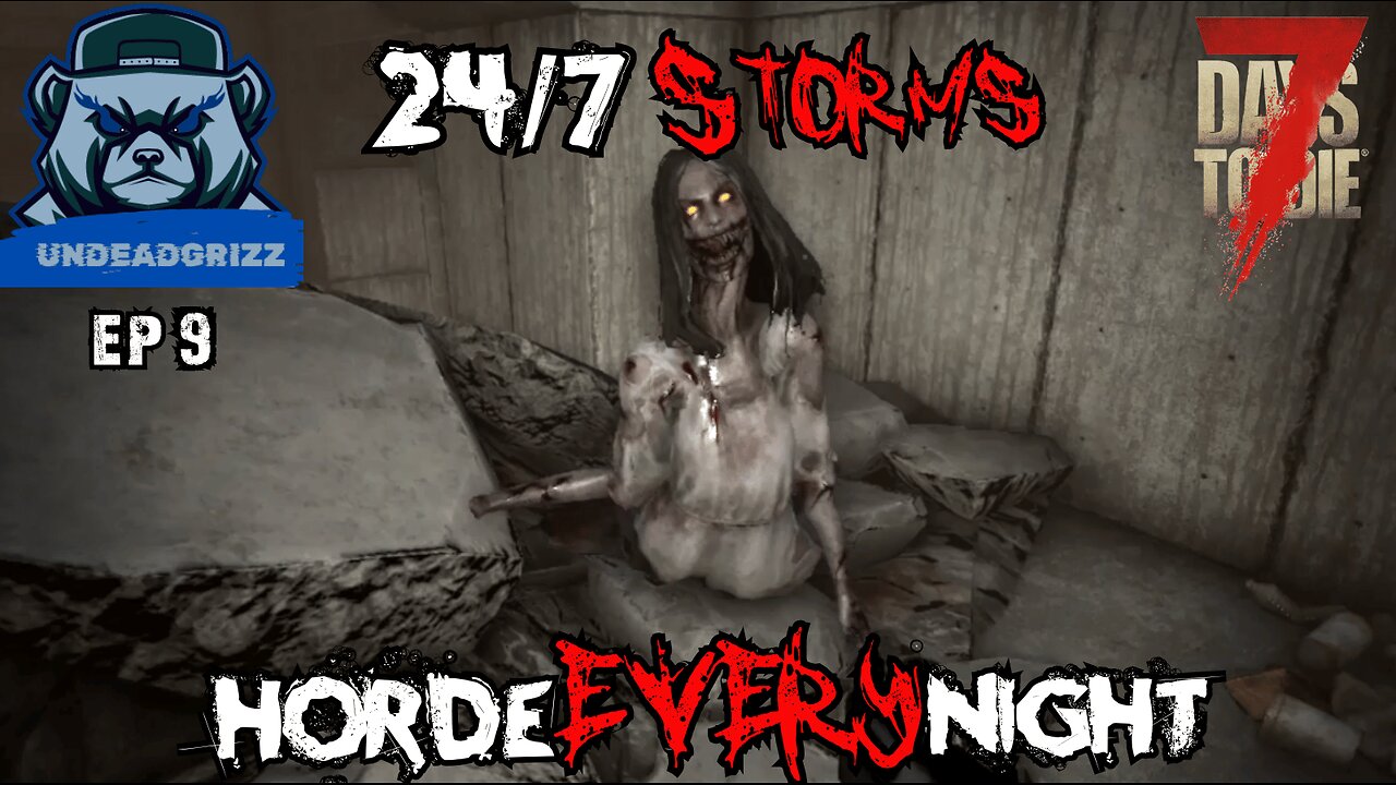 7 Days to Die 24/7 Storms + Horde Every Night | Ep9 – PEEKING AT THE DESERT!