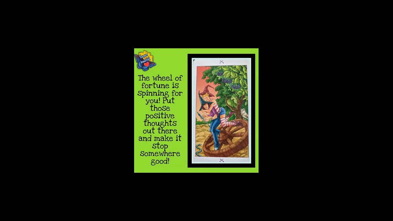 Butterfly Insightful Daily Tarot - positivity rules the world!