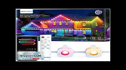 Permanent Outdoor Lights 100ft Smart Outdoor Lights with 72 LED Lights Cool/Warm Review