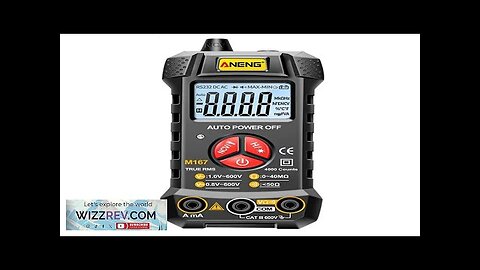 Aneng M167 Digital Multimeter 4000 Counts True RMS Auto Range AC/DC Voltage Review