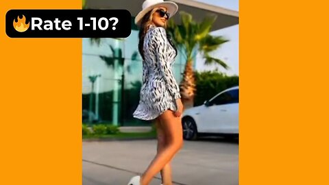 🔥 Rate Her Body in This Shirt Dress & Killer Heels 1-10? 😍 Supermodel 4K