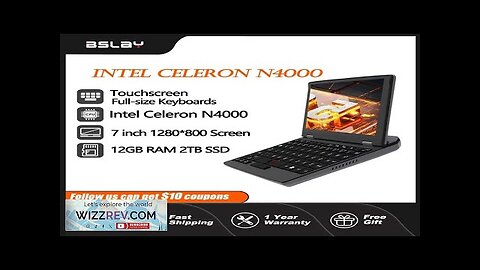 7inch Intel N4000 Mini Laptop Touchscreen Original Handwriting 12GB RAM 2TB SSD Review