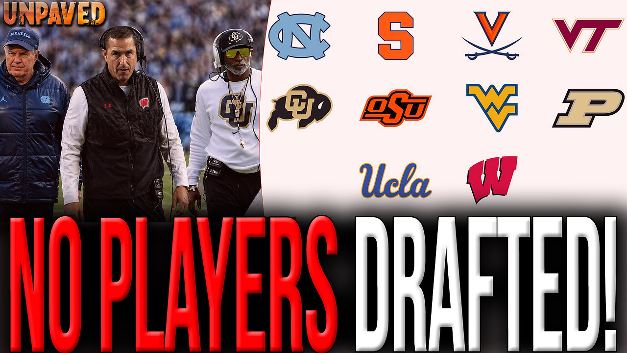 10 Major CFB Teams Had Zero Players Selected in 2026 NFL Draft! | UNPAVED