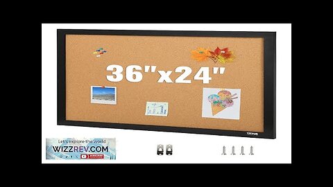 VEVOR Cork Board 36x24 inches Bulletin Board with MDF Sticker Frame Vision Review