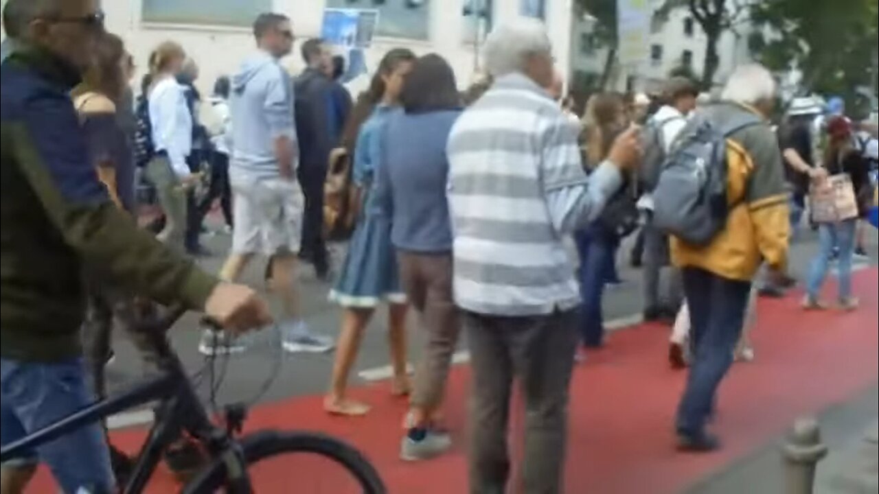 Protesters March Around Town