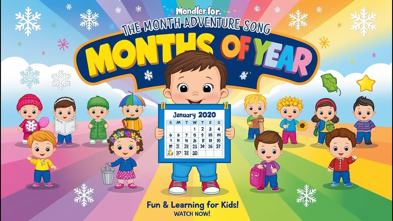 Month of the Year Song | Rhyme | Kindergarten