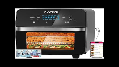 Nuwave Brio 15.5Qt 10-IN-1 Air Fryer Rotisserie Oven XL Family Size Even Review