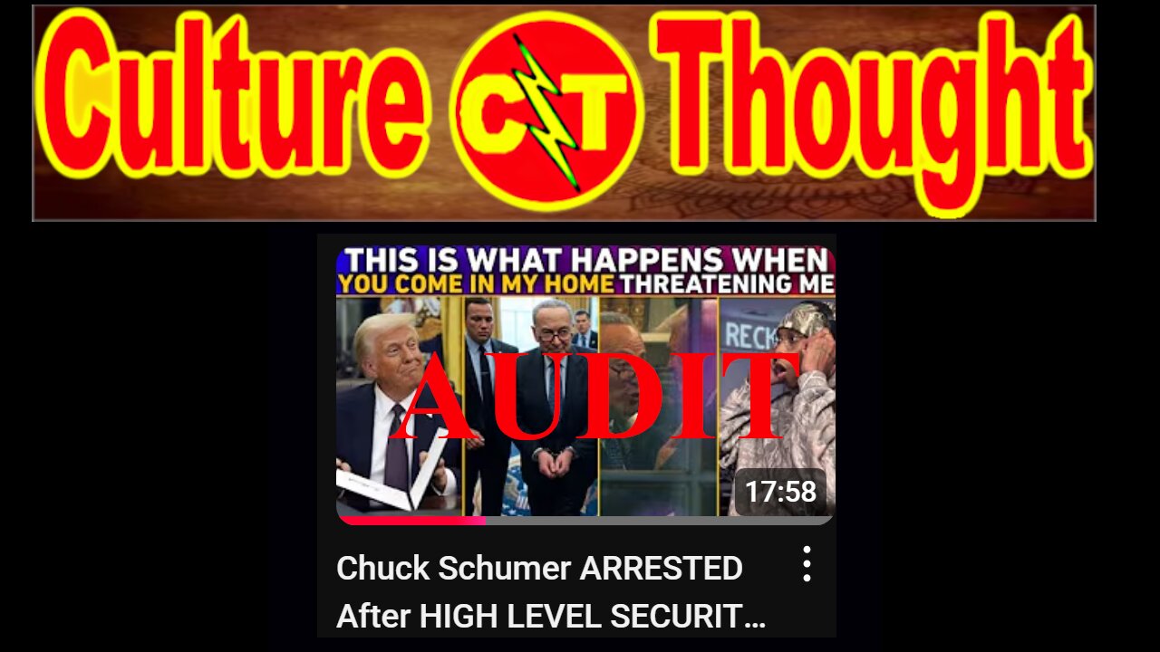 🔎Audit: Was Chuck Schumer actually arrested?🔍