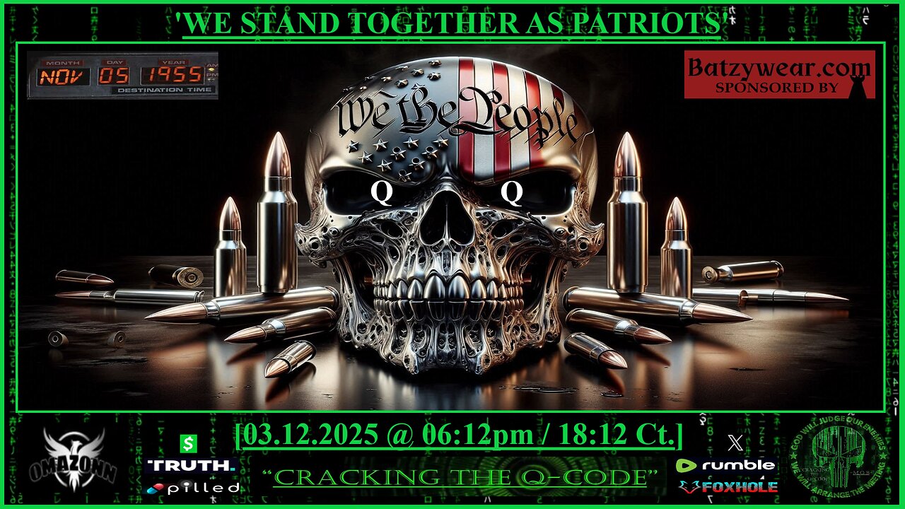 "CRACKING THE Q-CODE" ~ 'WE STAND TOGETHER AS PATRIOTS'