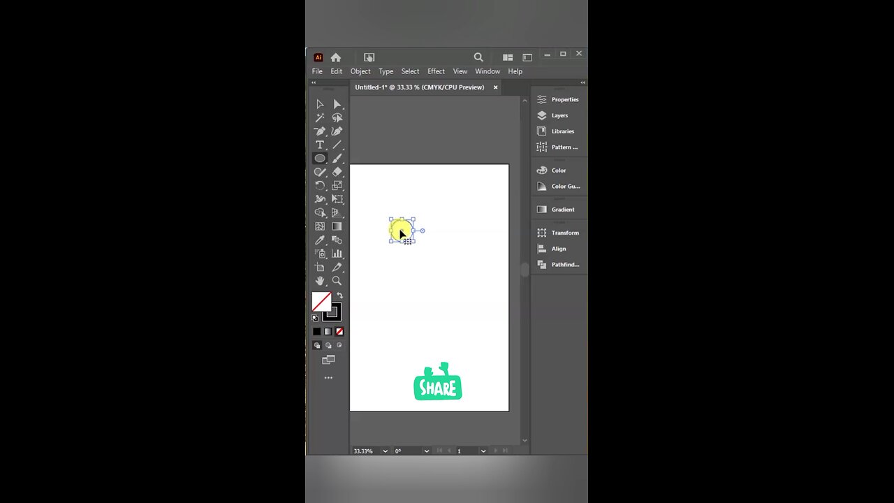 Create a Stunning Logo Using Adobe Illustration Today #trendingshorts #shortsfeed