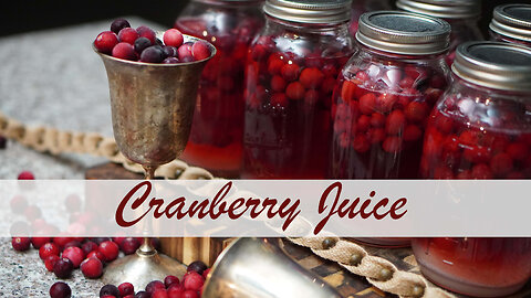 How to Can Homemade Cranberry Juice