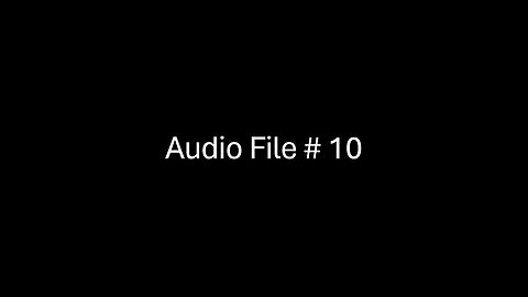 Audio File # 10