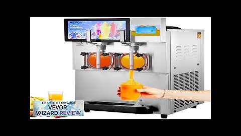 VEVOR Commercial Slushy Machine 8L / 2.1 Gal Double Bowl Margarita Machine Review