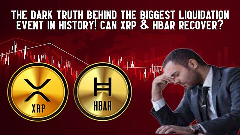 Dark Truth Behind The Liquidation Event. Can XRP & HBAR Recover?