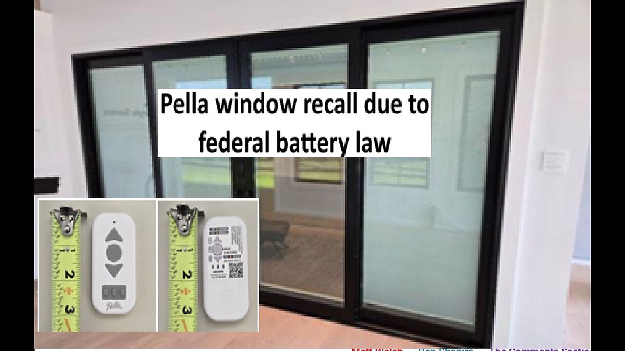 Pella windows recalled due to battery