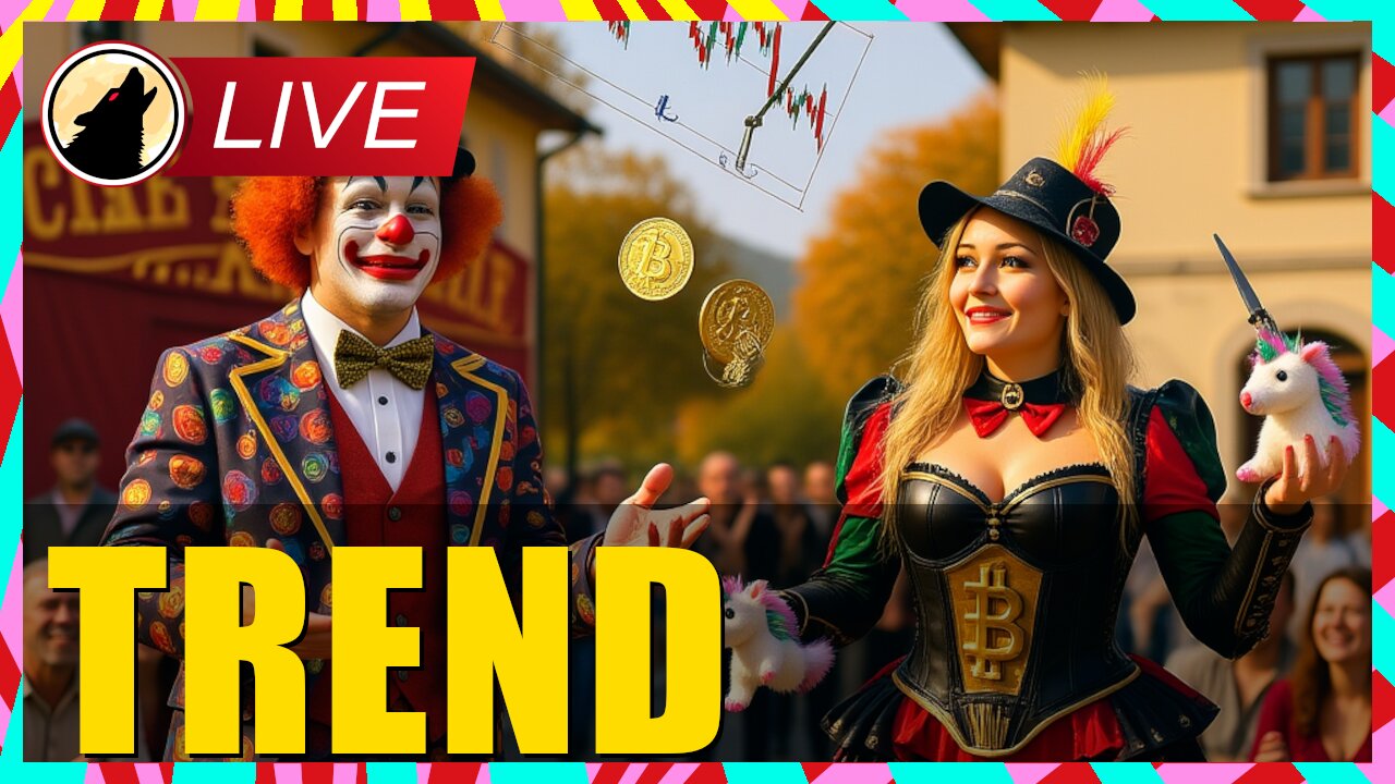 🐺 Bitcoin in TREND to the Downside 🐺🚨LIVESTREAM🚨