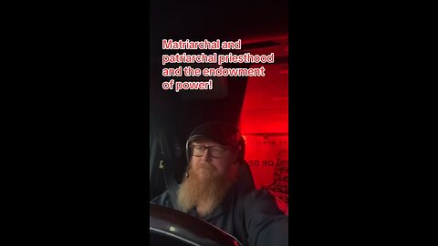 Matriarchal and patriarchal priesthood and the endowment of power!