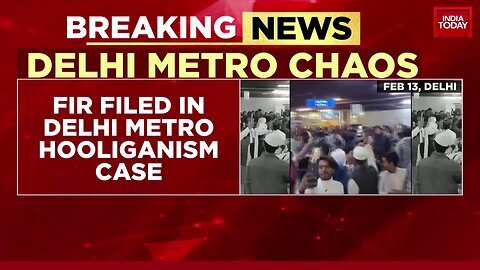 FIR Filed In Delhi Metro Hooliganism Case_ Passengers Seen Jumping Fare Gates _ India Today