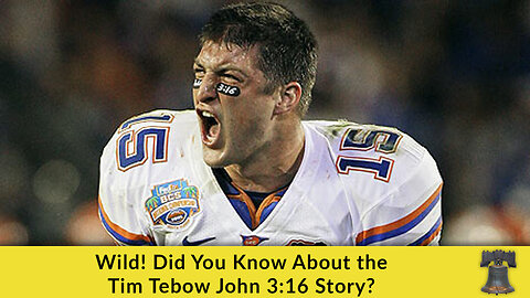 Wild! Did You Know About the Tim Tebow John 3:16 Story?