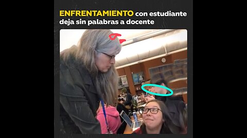 Estudiante confronta a su profesora tras ser descubierta ayudando a una amiga