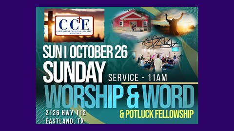 ✝️Live 11:00am Sunday Service 10/26/25