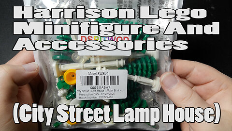 Harrison Lego Minifigure And Accessories (City Street Lamp House)