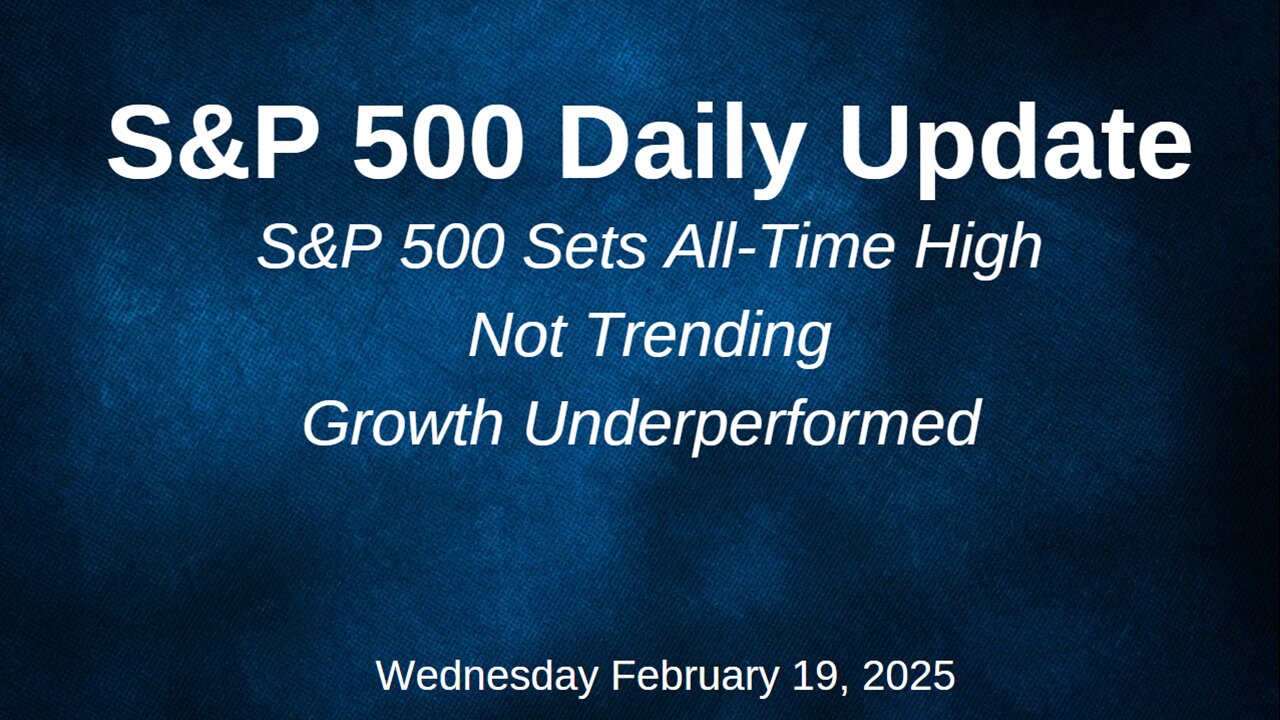 S&P 500 Daily Market Update Wednesday February 19, 2025