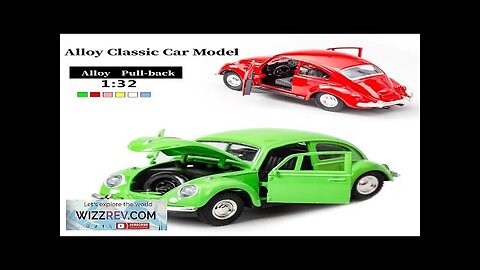 Retro Alloy Classic Car Model 1:32 Scale Pull Back Diecast & Toys Review