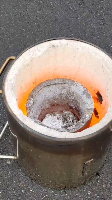 Melting Aluminum Cans Sped Up