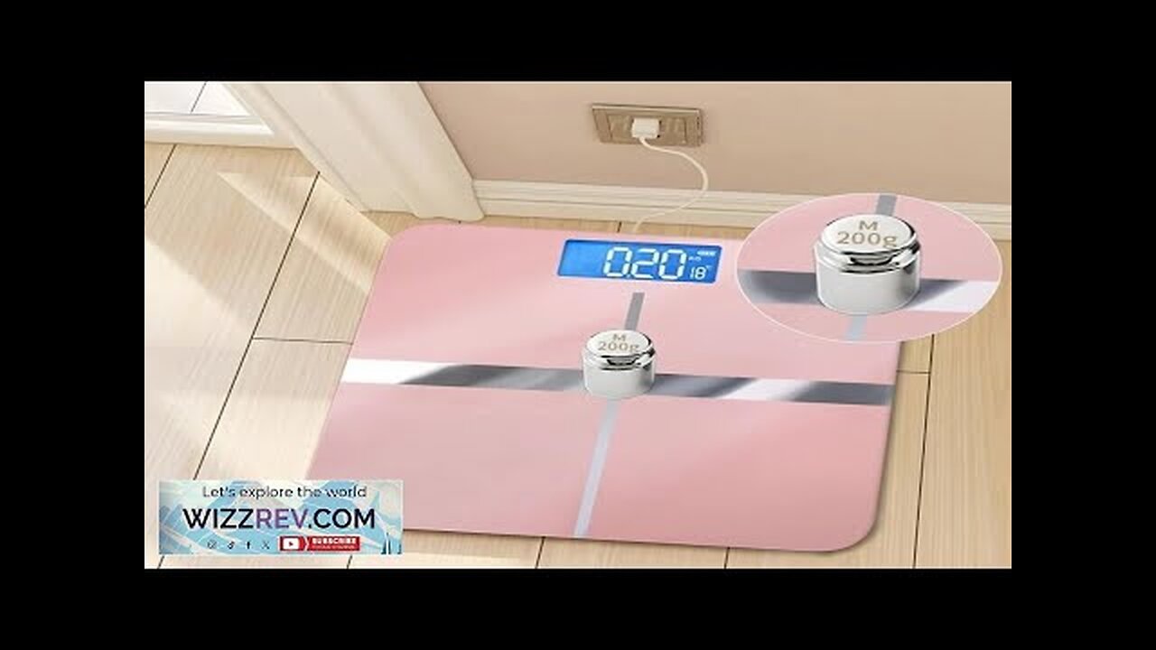 Intelligent Electronic Household Scale Accurate Data Monitoring LCD Display USB Rechargeable Review