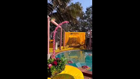 🌼💛 **“Haldi Flower Decoration – पीले रंग में सजे नए रिश्तों की ✨"*