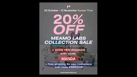 Meamo Sale up to 35% off + Free shipping