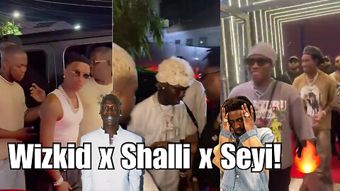 Wizkid, Shalipoppi & Seyi Vibez Pull Up in Style! 🚀🔥