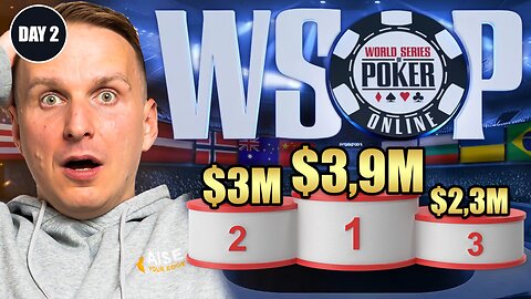 The $4,000,000 Dream of Every Poker Player - Day 2 WSOP Online Main Event