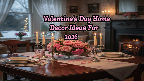 Valentin's Day Home Decor Ideas For 2026.