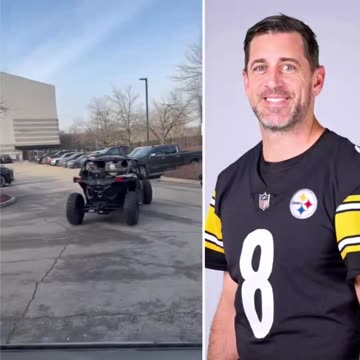 NFL quarterback Aaron Rodgers surprised the entire Pittsburgh Steelers offensive line by gifting