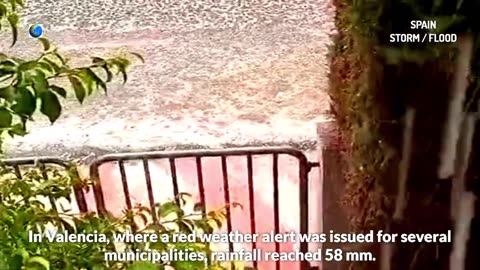 Une série de violentes tempêtes a provoqué des inondations en Espagne