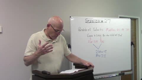 Session 27 End Times/Prophecy - Matthew 25:14-30 Parable of the Talents